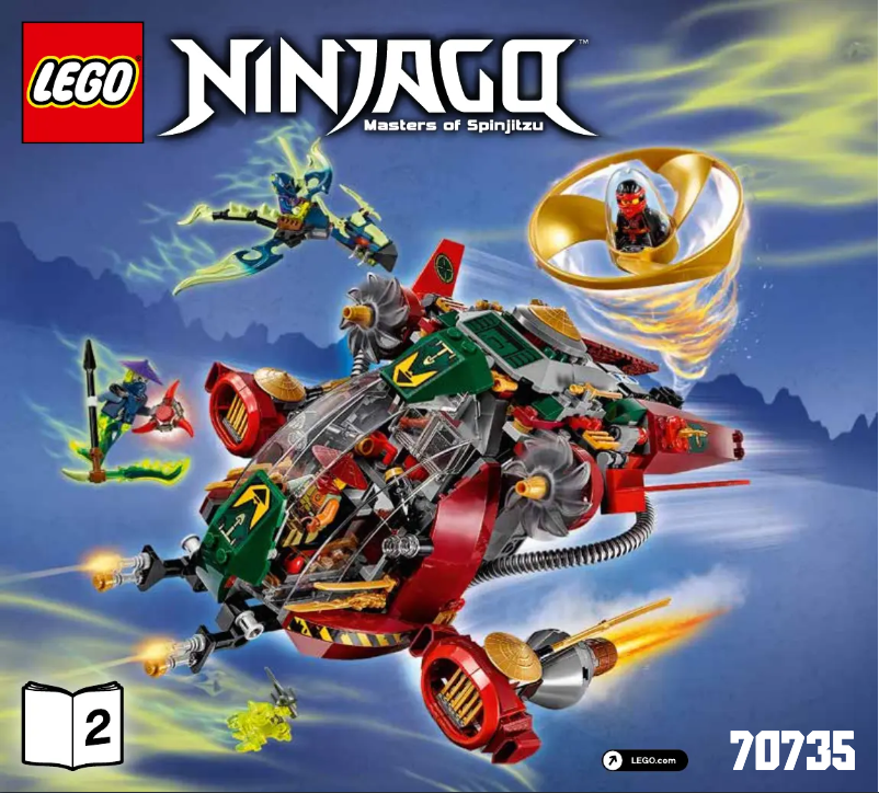 Page 1 de la notice Manuel utilisateur Lego Ninjago 70735