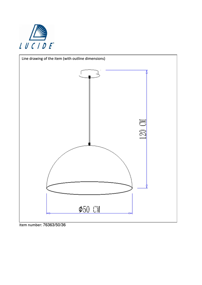 Página 1 del manual Manual de usuario Lucide Mattie 76363/50/36