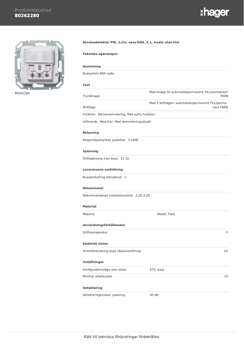 Image de la première page du manuel de l'appareil 80262280