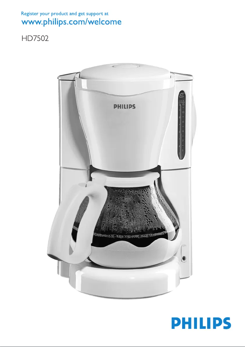 Page n°1 - Manuel utilisateur Philips Viva Collection HD7502