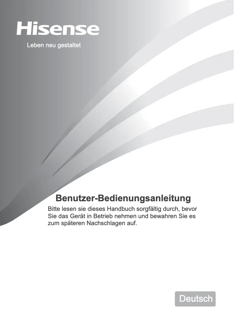 Page 1 of the manual User Manual Hisense GSNF 235 A++ WE