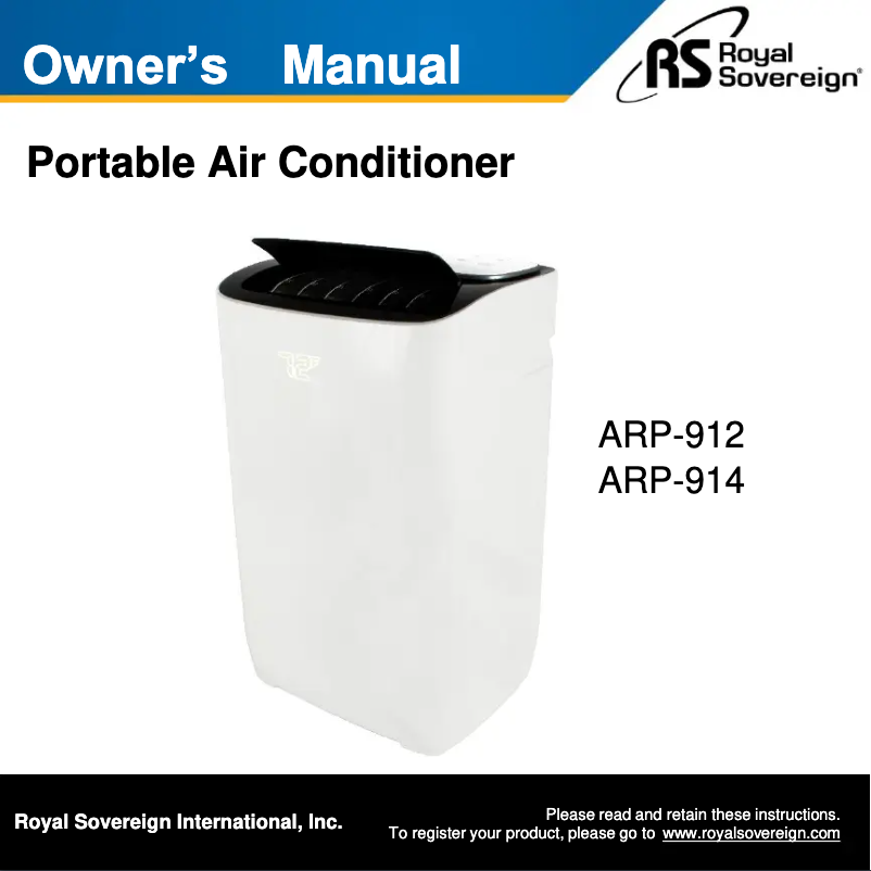 Image de la première page du manuel de l'appareil ARP-912