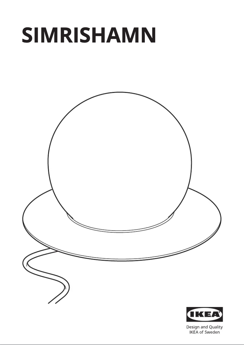 Page 1 de la notice Manuel utilisateur Ikea SIMRISHAMN 404.377.97