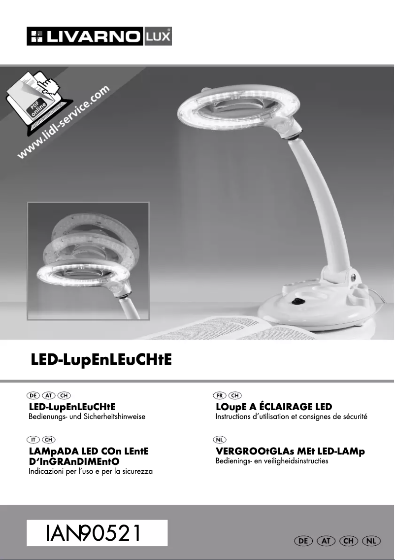 Page 1 de la notice Manuel utilisateur Livarno Lux IAN 103915