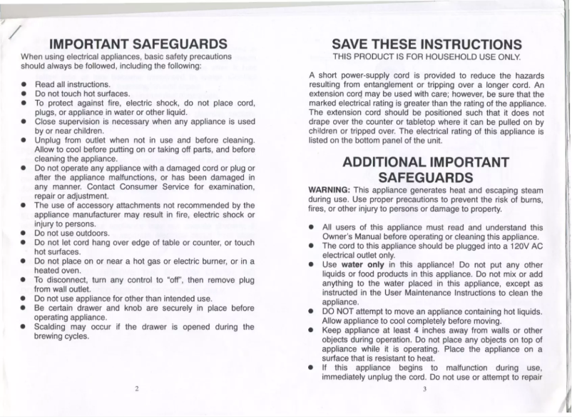 Page n°1 - Manuel utilisateur Gevalia PB100B