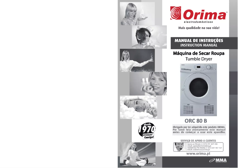 Page n°1 - Manuel utilisateur Orima ORC 80 B