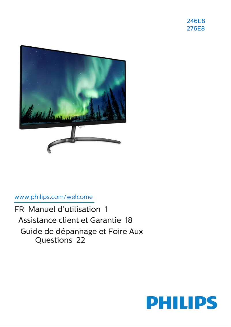 Image de la première page du manuel de l'appareil E Line 276E8FJAB