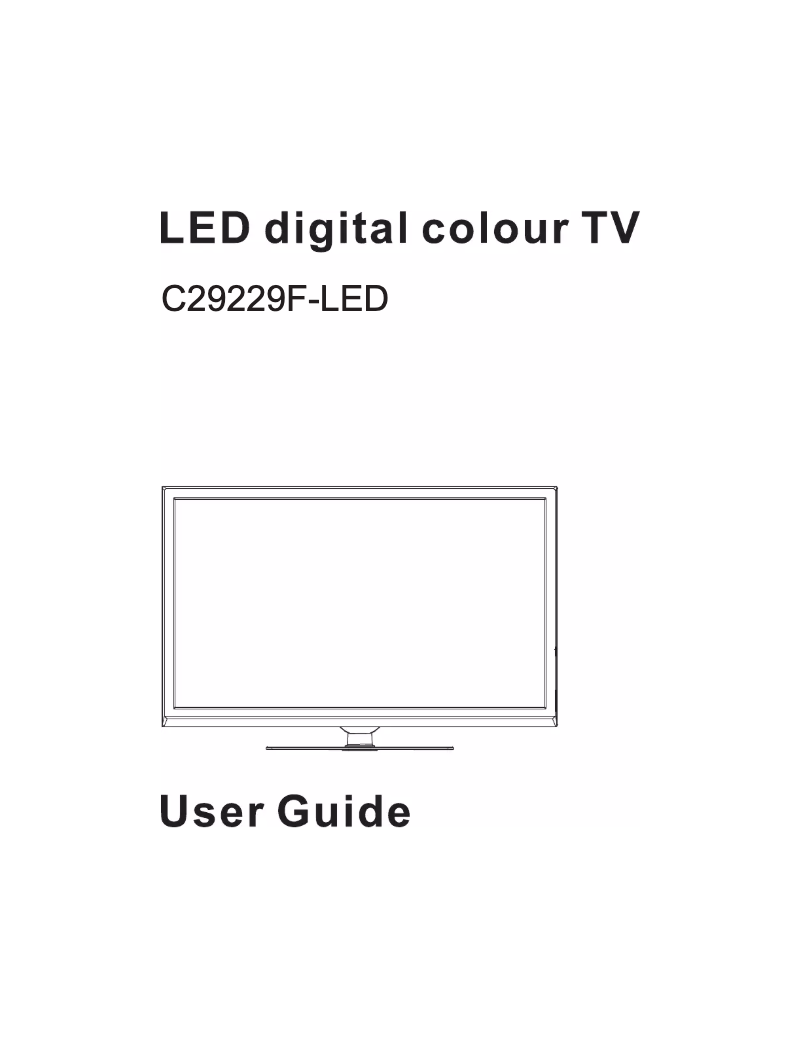 Page 1 de la notice Manuel utilisateur Cello C29229F