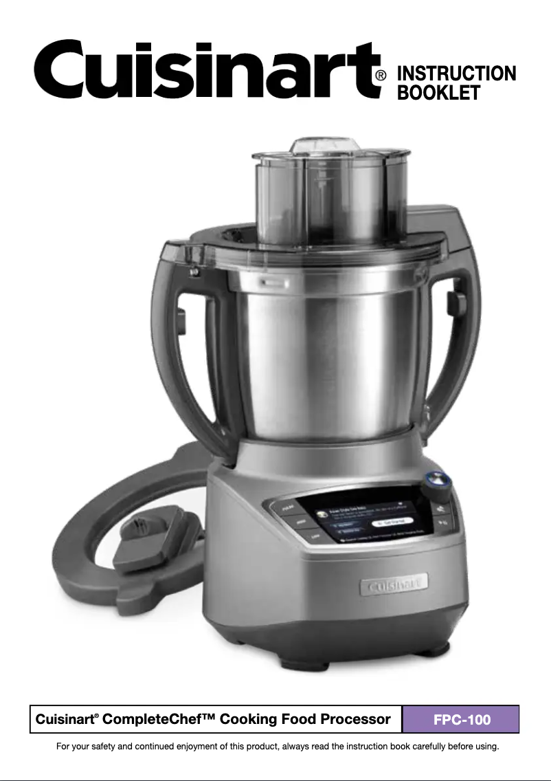 Image de la première page du manuel de l'appareil CompleteChef FPC-100