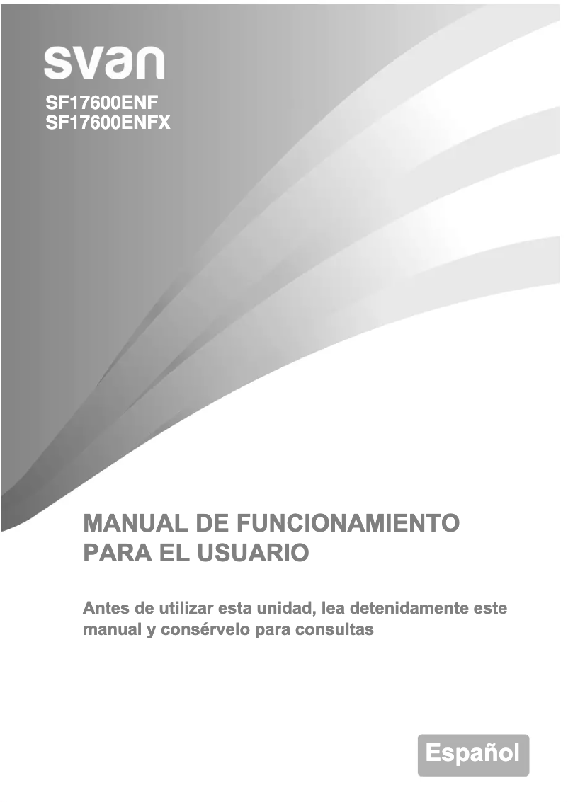 Página 1 del manual Manual de usuario SVAN SF17600ENFX