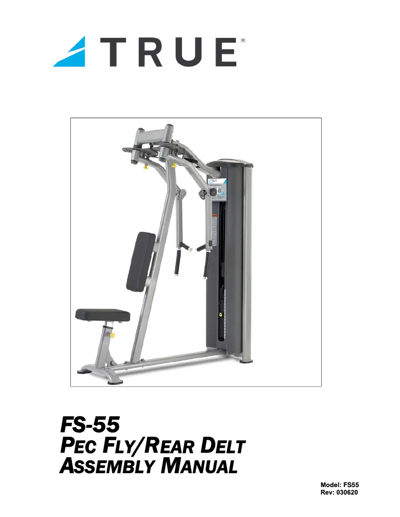 Page 1 de la notice Manuel utilisateur True FS55