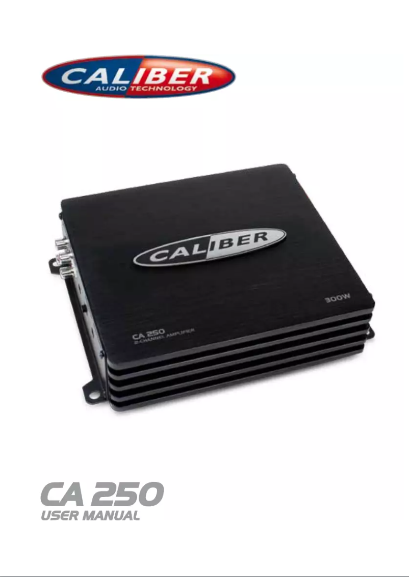 Image de la première page du manuel de l'appareil CA 250