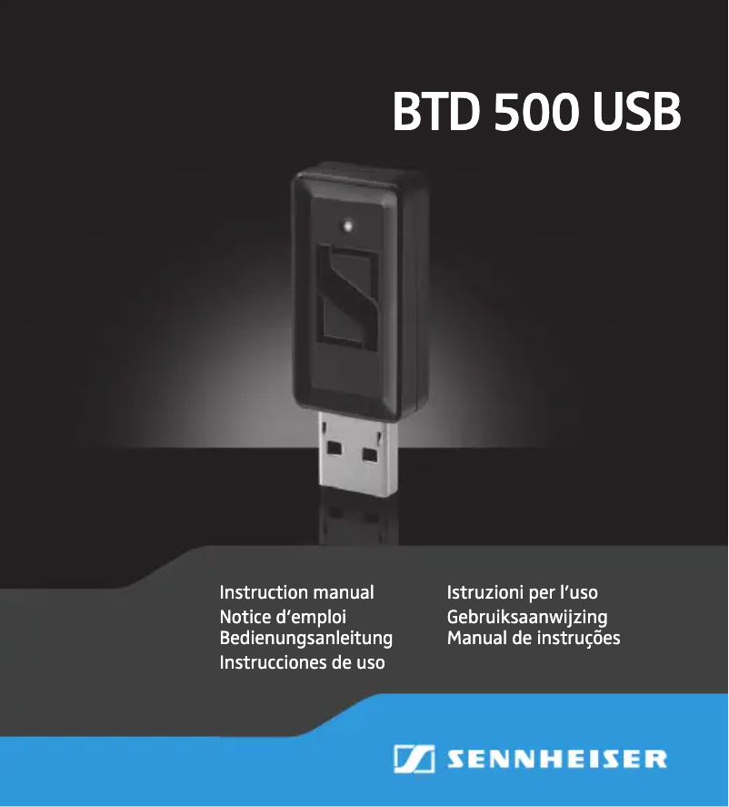 Image de la première page du manuel de l'appareil BTD 500 USB