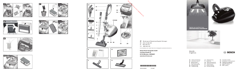 Image de la première page du manuel de l'appareil BGL85SIL4