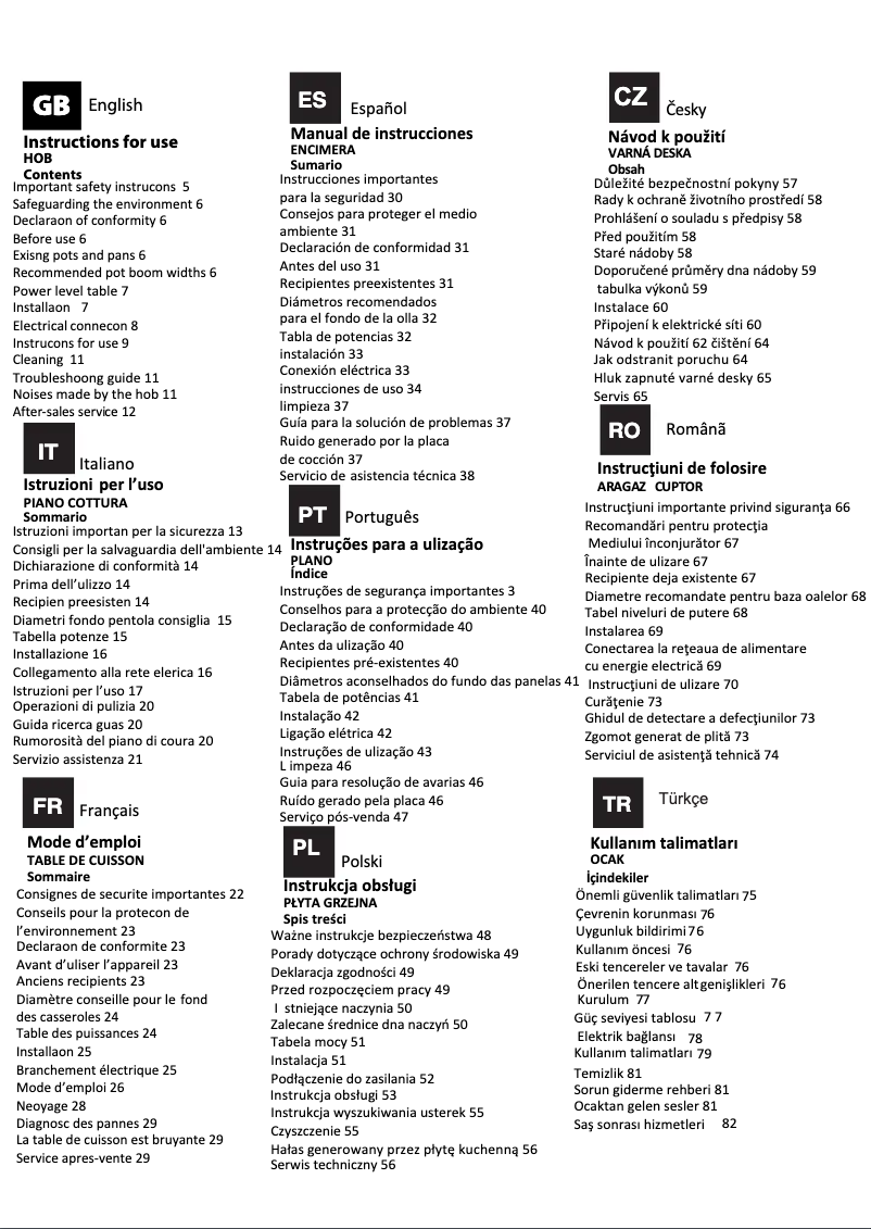 Page 1 de la notice Manuel utilisateur Hotpoint KIS 640 B