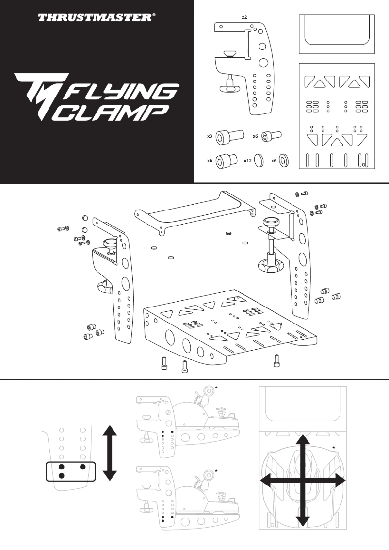 Page 1 de la notice Guide de démarrage rapide Thrustmaster TM Flying Clamp