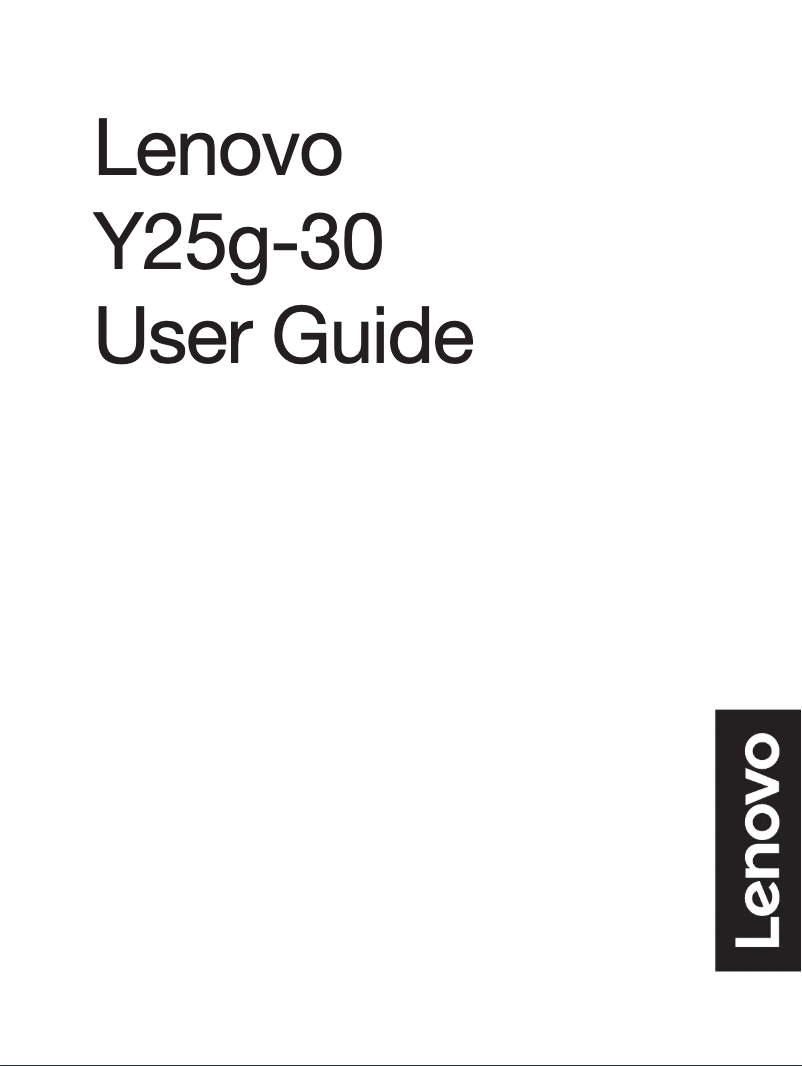 Page n°1 - Manuel utilisateur Lenovo Legion Y25g-30