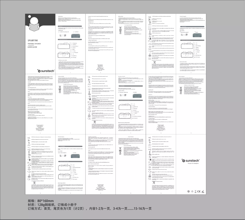 Image de la première page du manuel de l'appareil SPUBT780