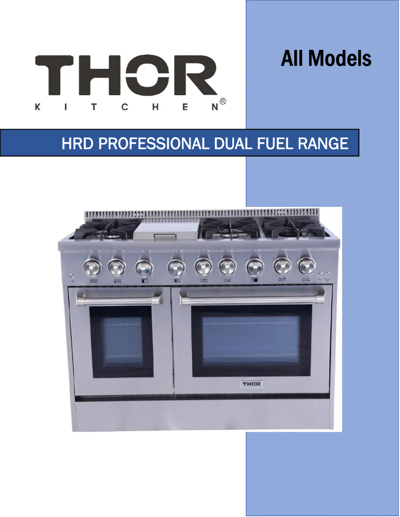 Page n°1 - Manuel utilisateur Thor HRG3618ULP