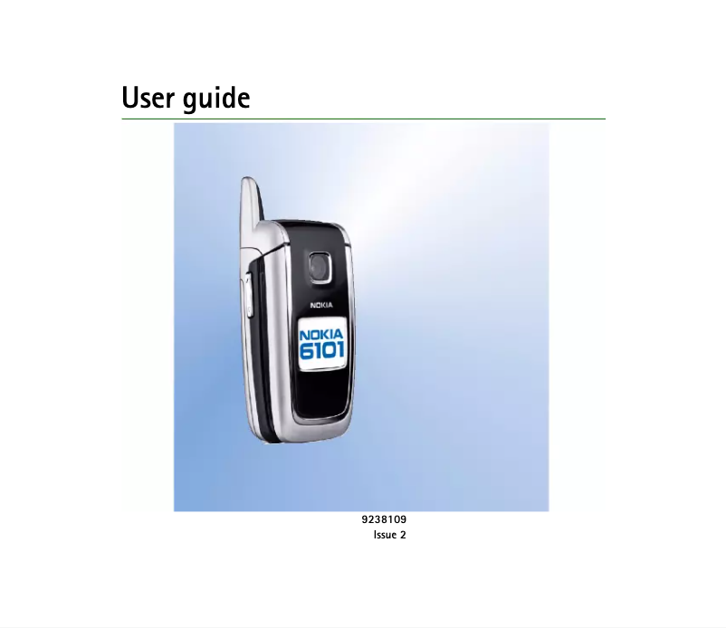 Image de la première page du manuel de l'appareil 6101