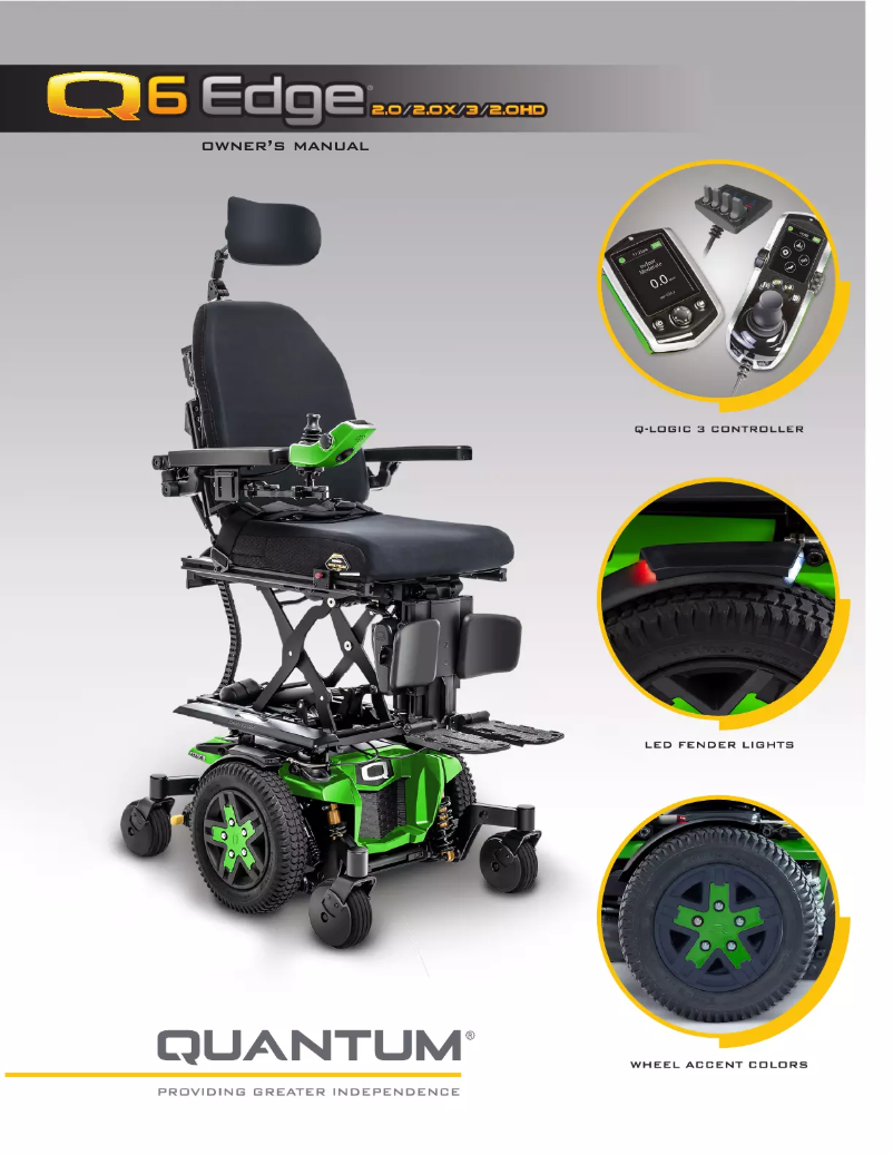 Image de la première page du manuel de l'appareil Q6 Edge 2.0