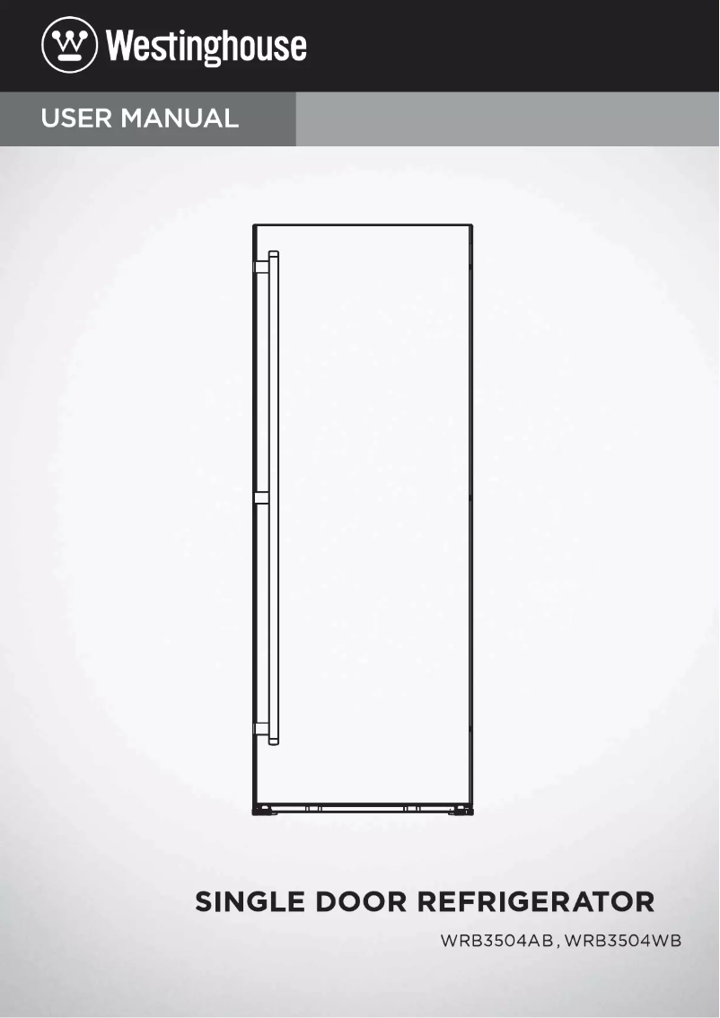 Page 1 de la notice Manuel utilisateur Westinghouse WRB3504WB