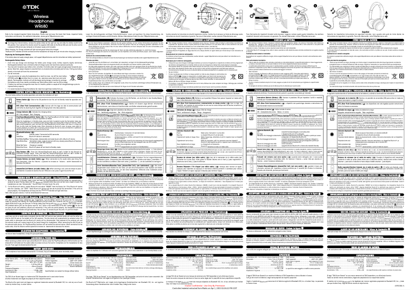 Image de la première page du manuel de l'appareil WR680