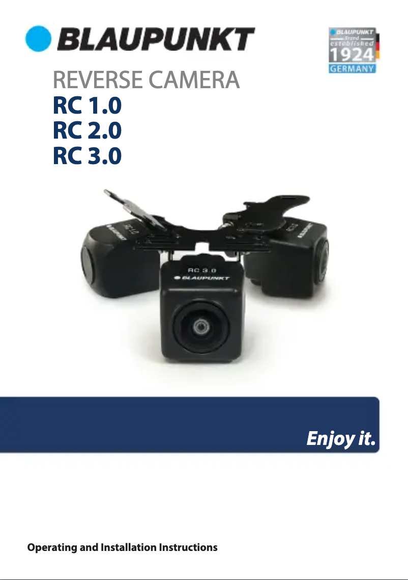 Page 1 de la notice Manuel utilisateur Blaupunkt RC 3.0