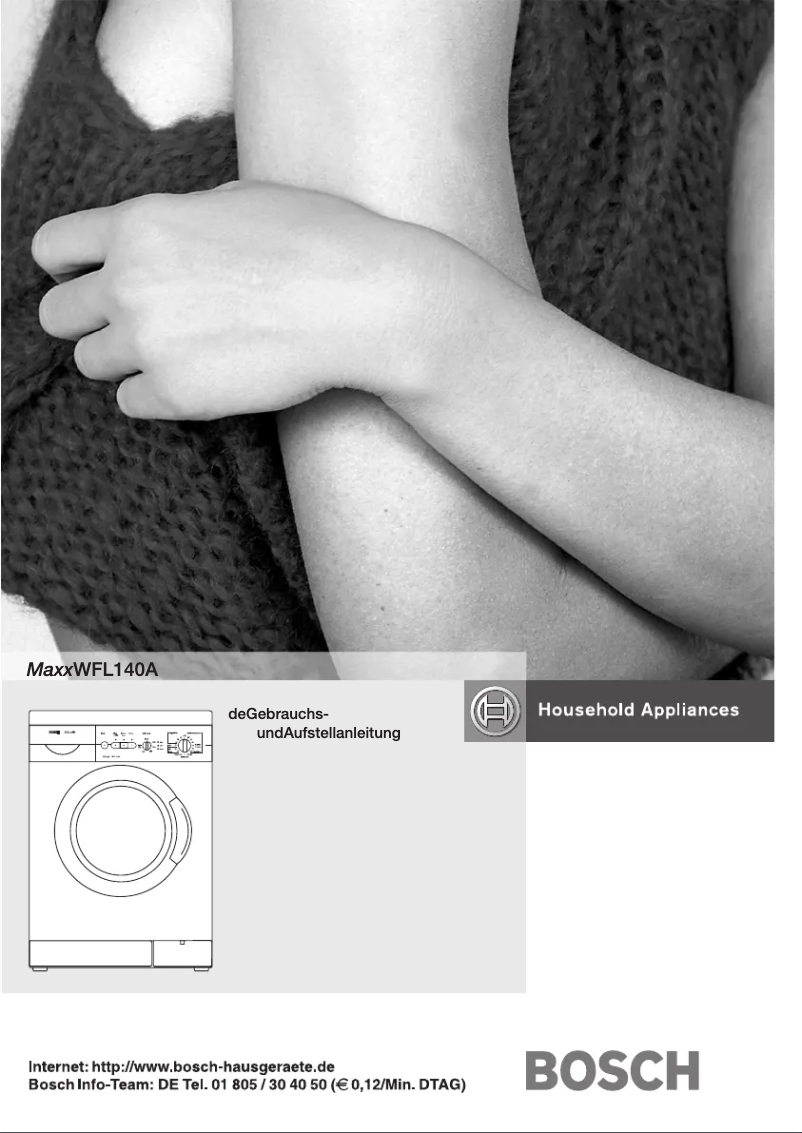 Page n°1 - Manuel utilisateur Bosch WFL140A