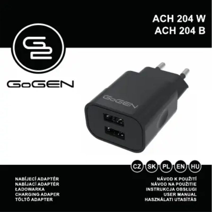 Página 1 del manual Manual de usuario GoGen ACH204B