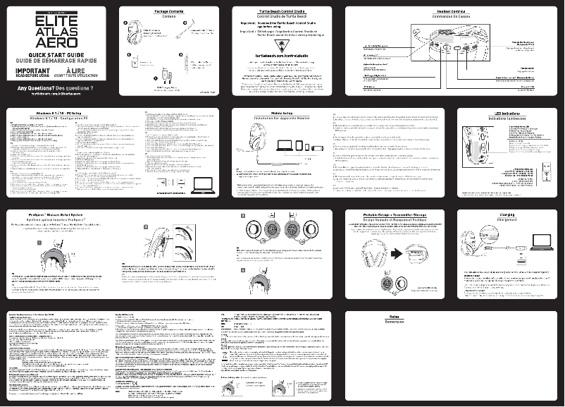 Page 1 de la notice Manuel utilisateur Roccat Elite Atlas Aero