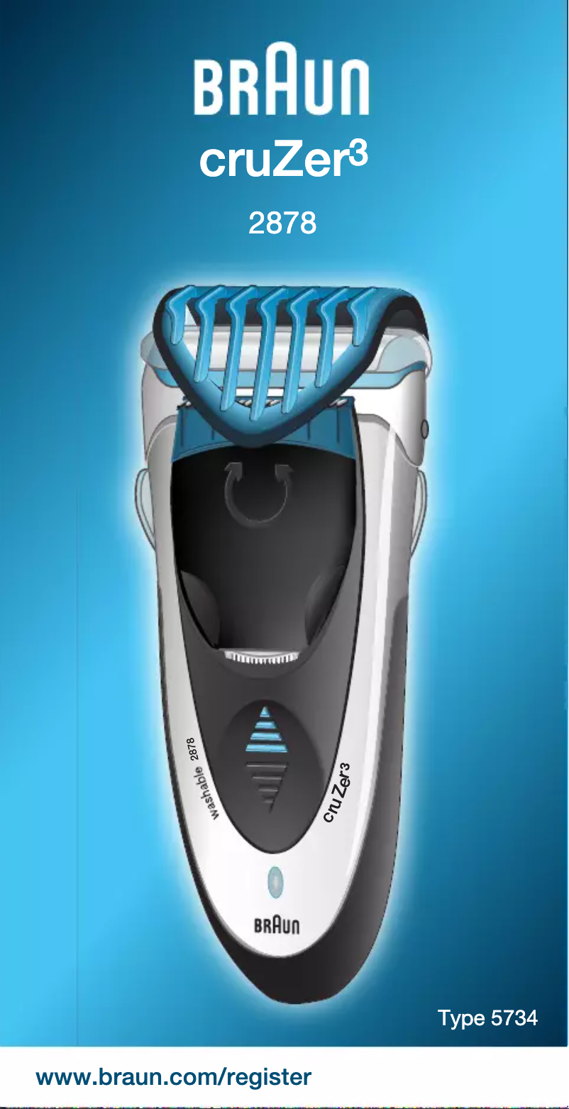 Image de la première page du manuel de l'appareil cruZer 3 2878