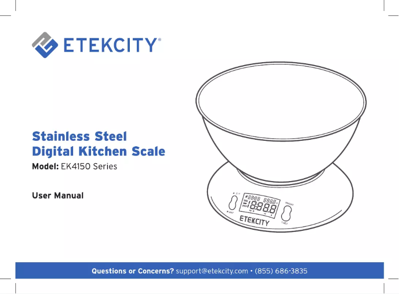Page n°1 - Guide de démarrage rapide Etekcity EK4150