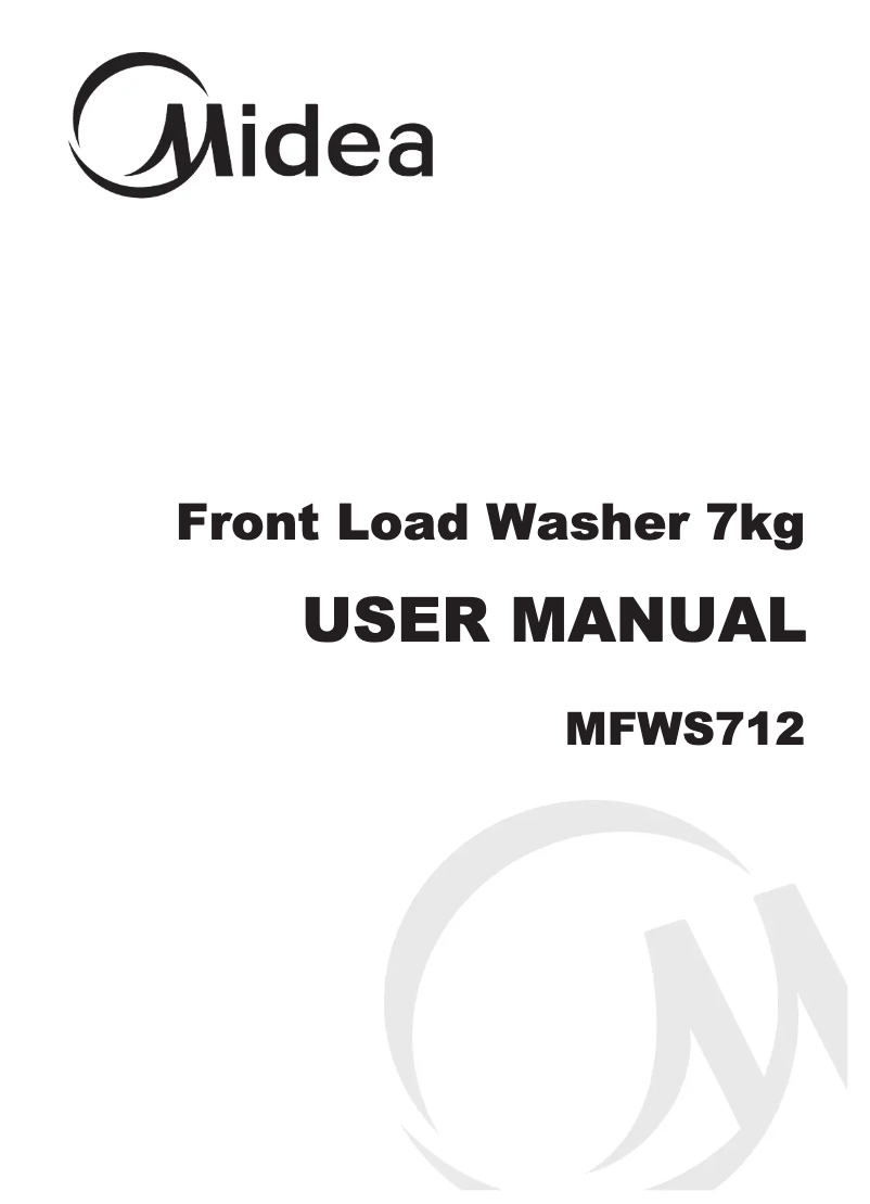 Page n°1 - Manuel utilisateur Midea MFWS712