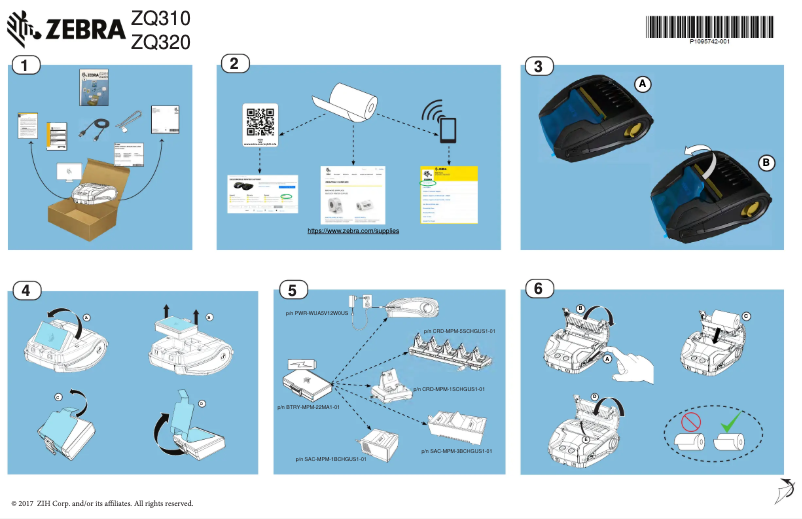 Image de la première page du manuel de l'appareil ZQ300