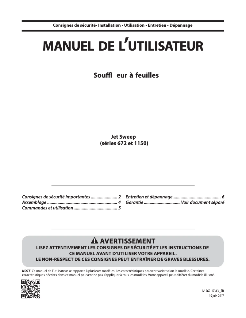 Image de la première page du manuel de l'appareil TB672