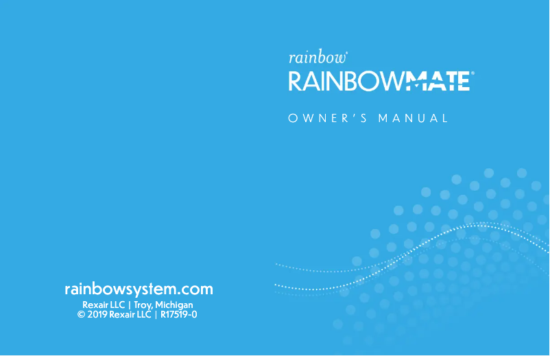 Page 1 de la notice Manuel utilisateur Rainbow Mate