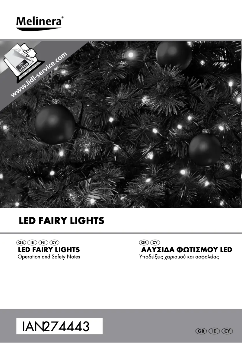 Page 1 de la notice Manuel utilisateur Melinera Z30251