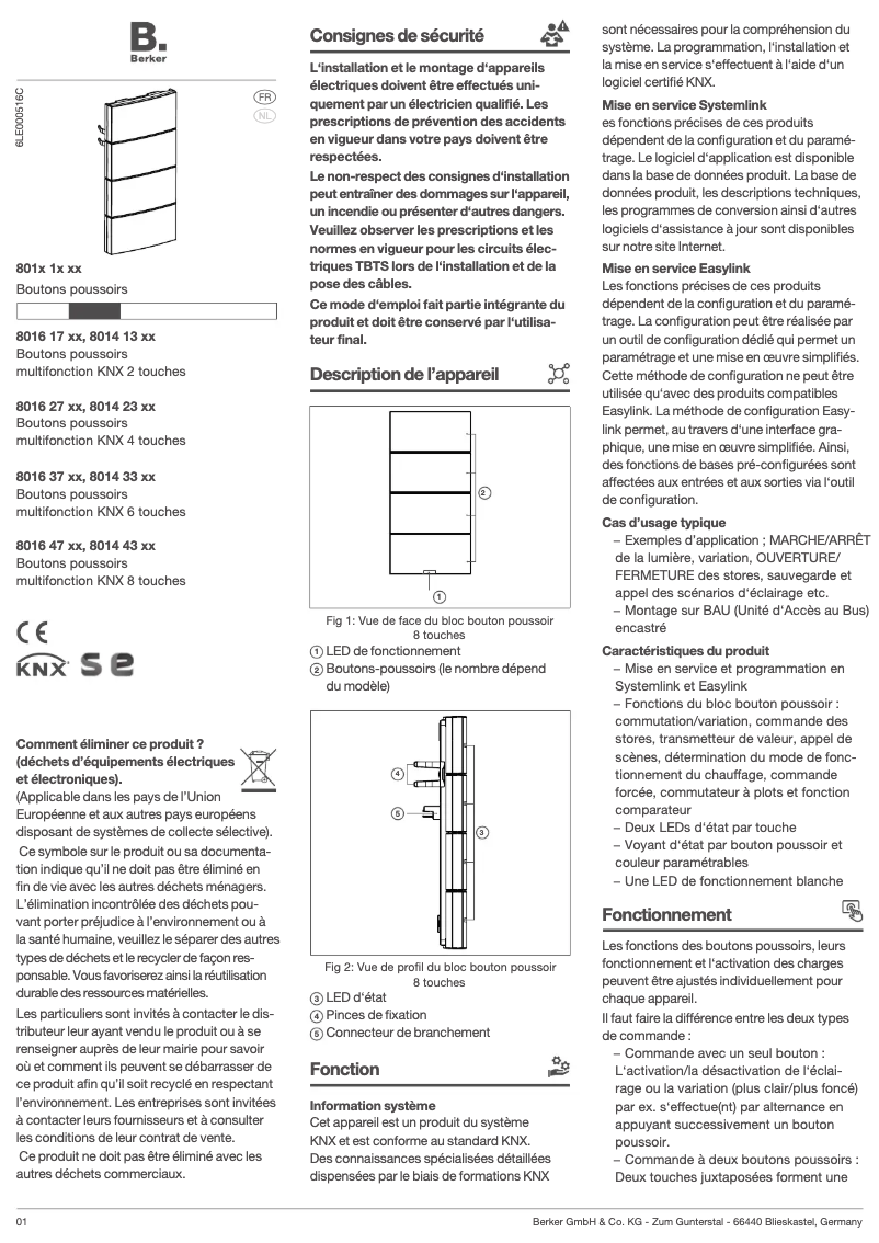 Image de la première page du manuel de l'appareil 80163785
