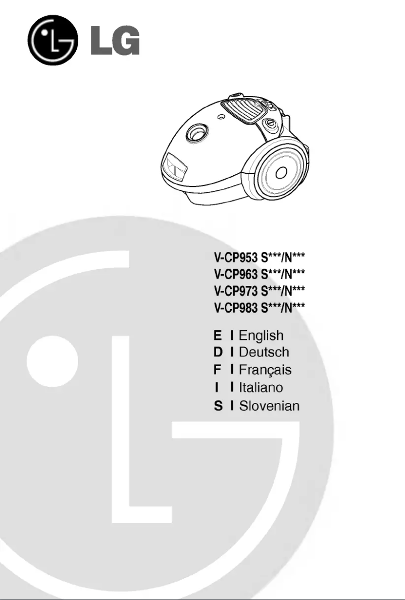 Page 1 de la notice Manuel utilisateur LG V-CP983STQG