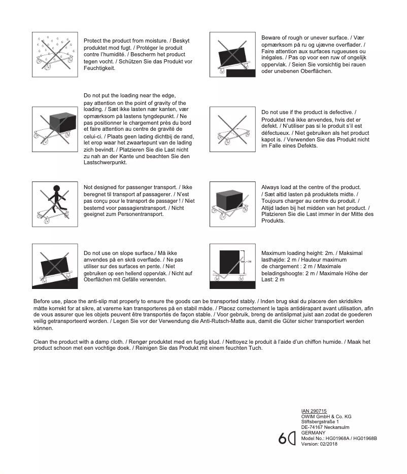 Página 1 del manual Manual de usuario Powerfix HG04148B