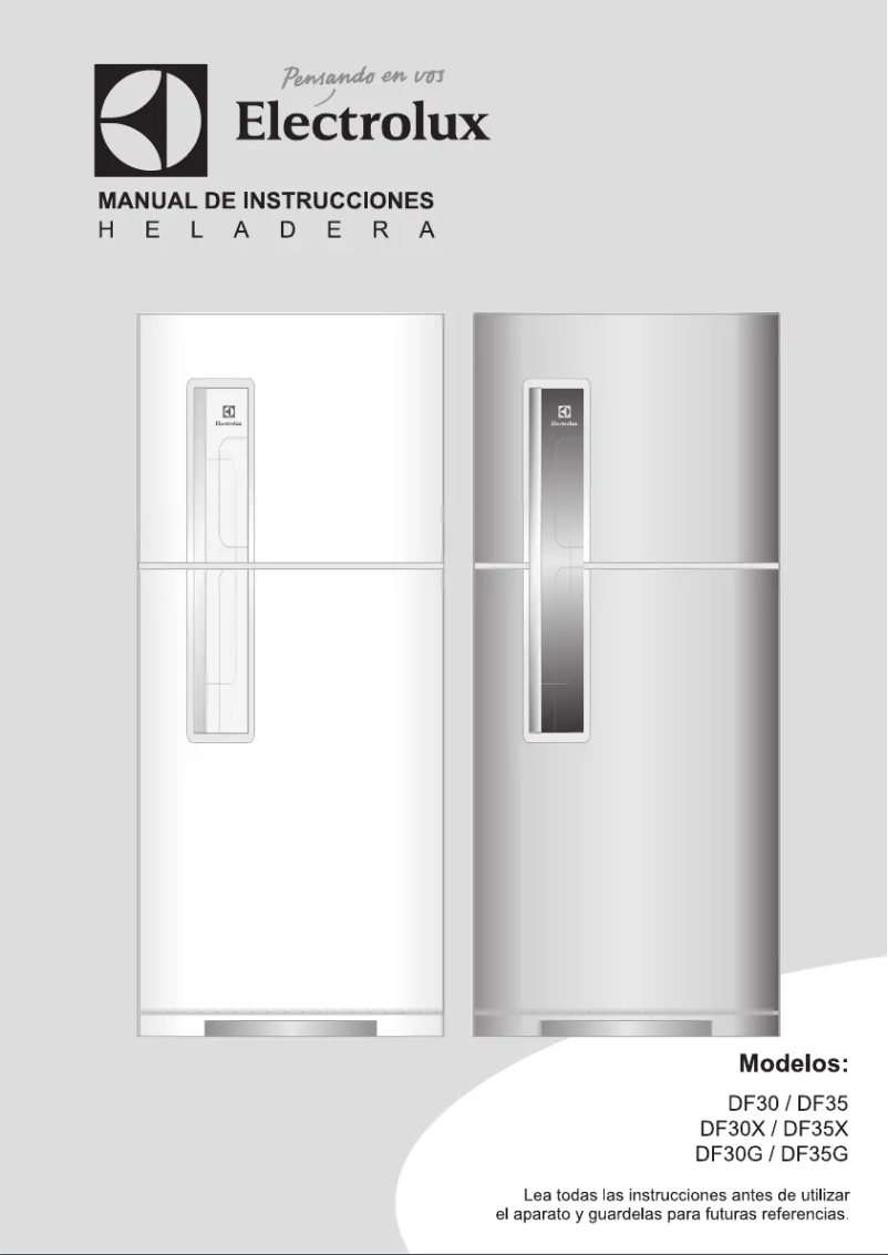 Página 1 del manual Manual de usuario Electrolux DF35G