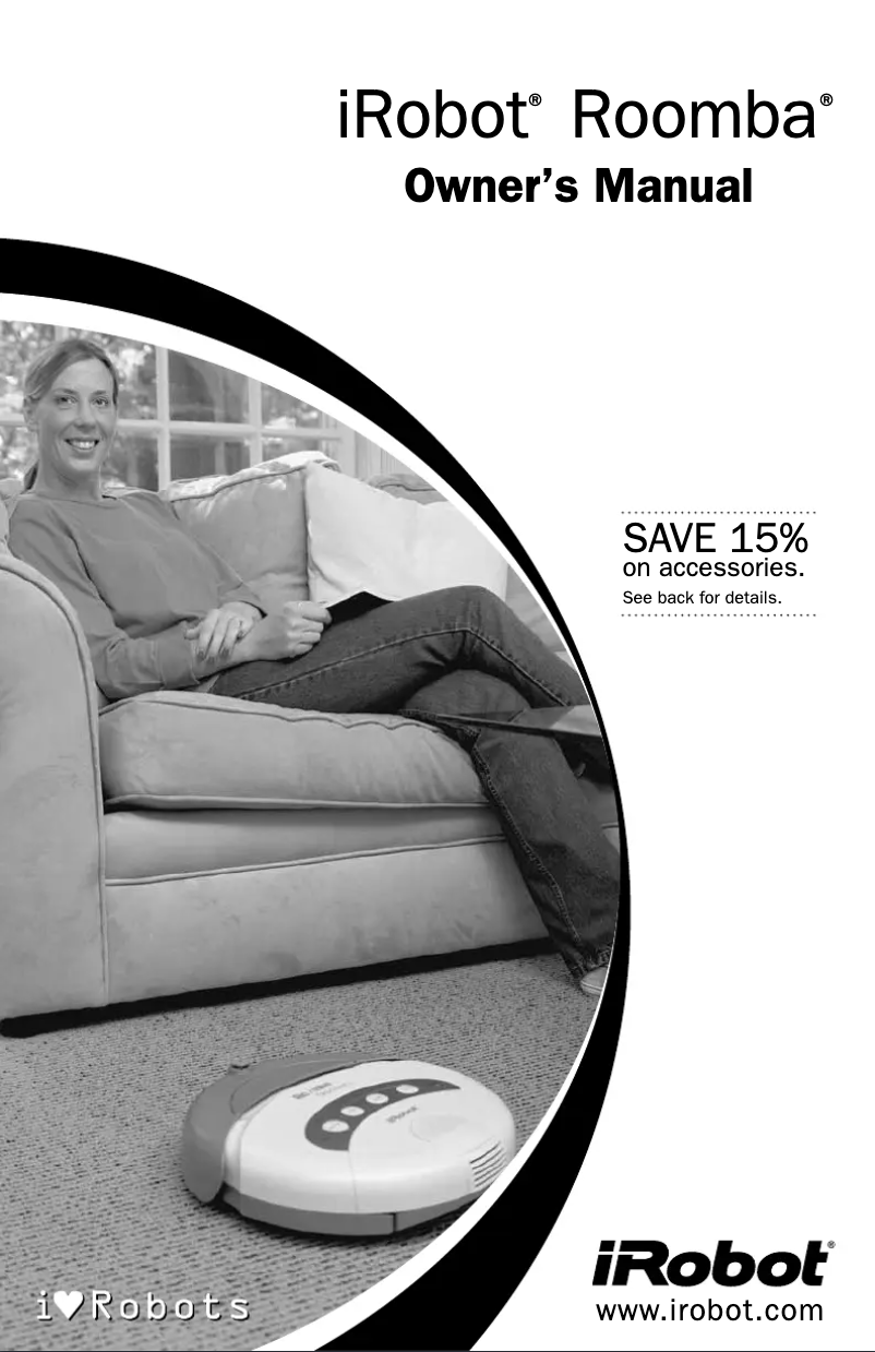 Page 1 de la notice Manuel utilisateur iRobot Roomba 55101