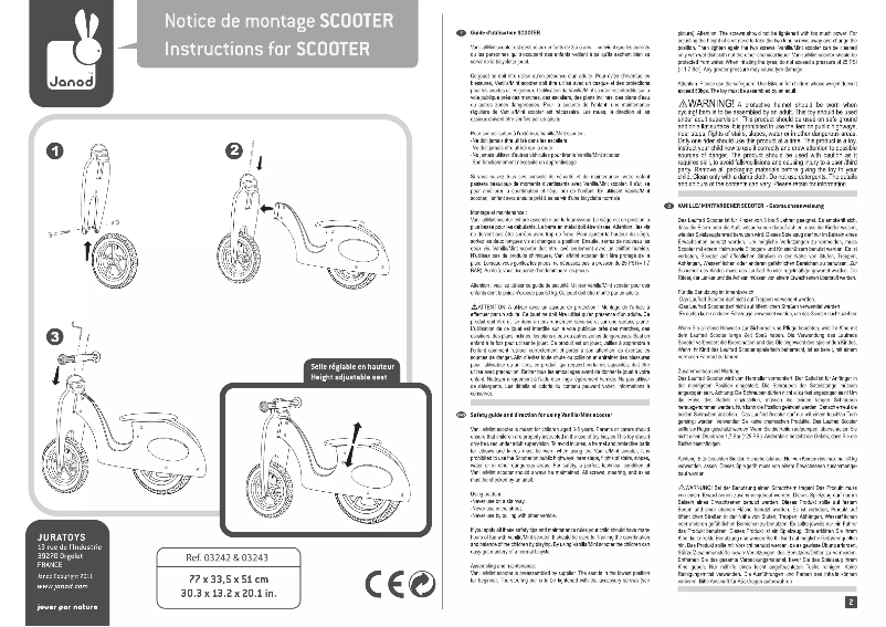 Image de la première page du manuel de l'appareil Scooter