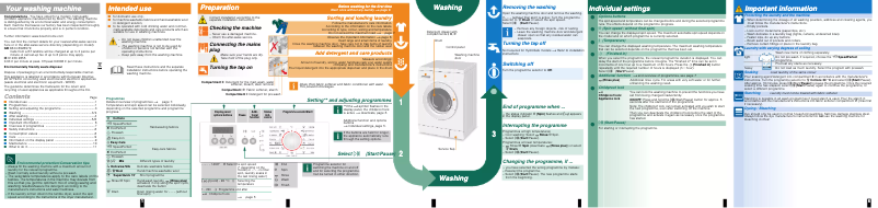 Page n°1 - Manuel utilisateur Bosch WAE28267NL