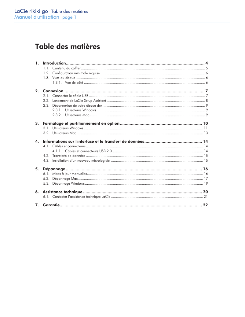 Image de la première page du manuel de l'appareil Rikiki Go