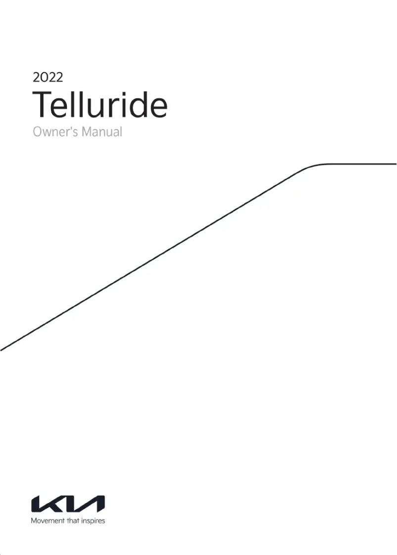 Page 1 de la notice Manuel utilisateur Kia Telluride (2022)