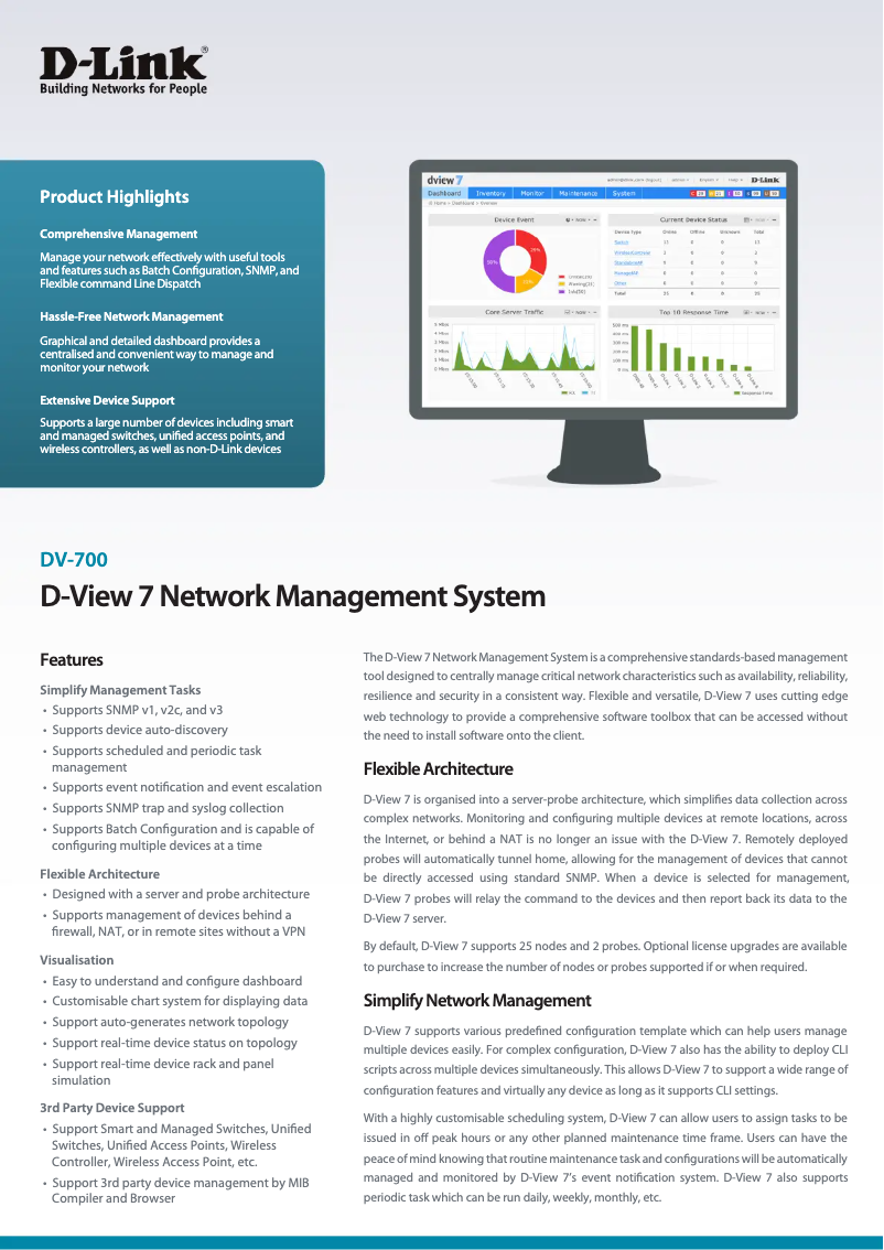 Image de la première page du manuel de l'appareil DV-700