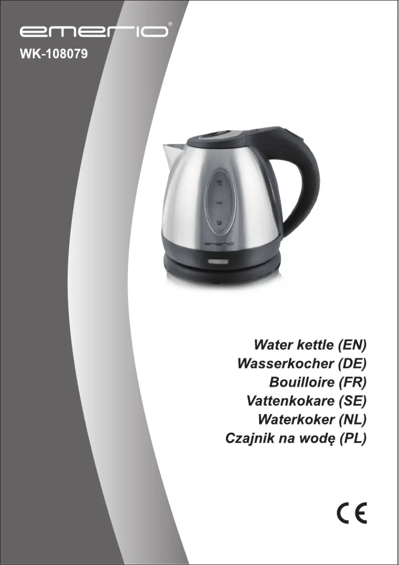 Page 1 de la notice Manuel utilisateur Emerio WK-108079