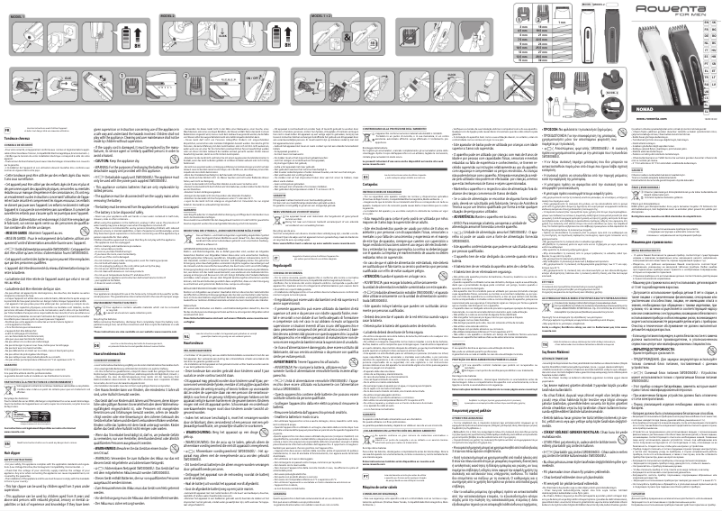 Page n°1 - Manuel utilisateur Rowenta TN1400F0